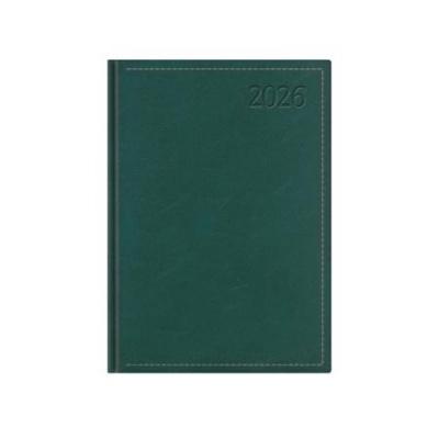 Naptár, tervező, A5, napi, TOPTIMER "Traditional", zöld