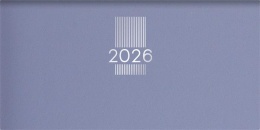 Zsebnaptár, fekvő elrendezésű, DAYLINER, "MyPastel", kék