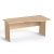 Íróasztal, íves, jobbos, laplábbal, 160x80 cm, MAYAH "Freedom SV-23",  tölgy